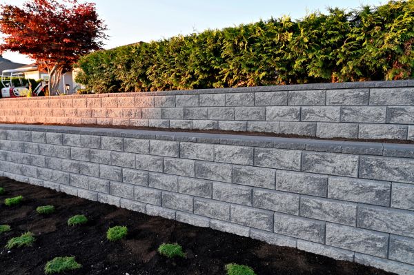 Concrete Retaining Wall Installation in Powell