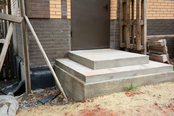 Cement Steps Construction in Powell